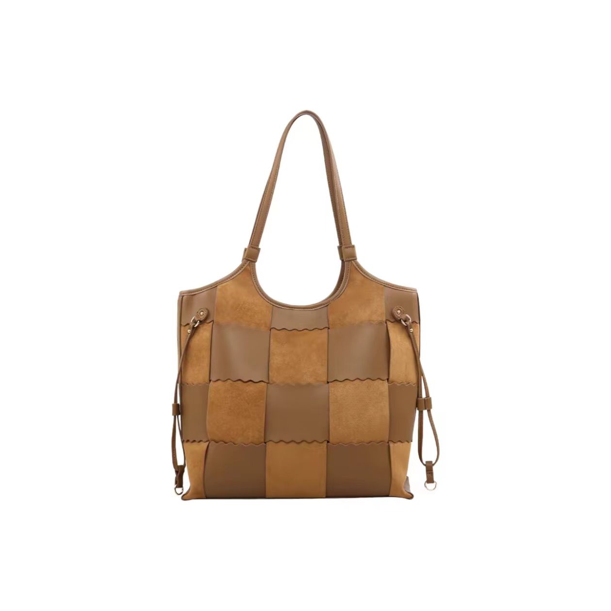 Patchwork Leather Tote Bag