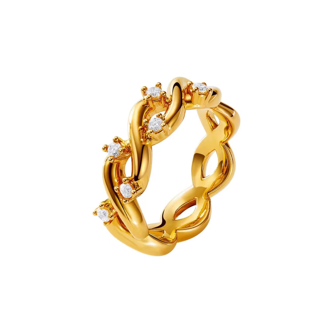 Gold Plated Infinity Ring