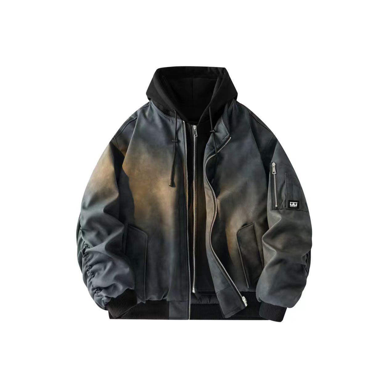 Vintage Gradient Bomber Jacket