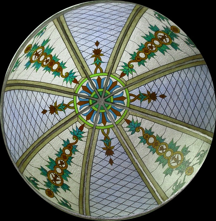 Vintage Decorative Ceiling Glass Plate