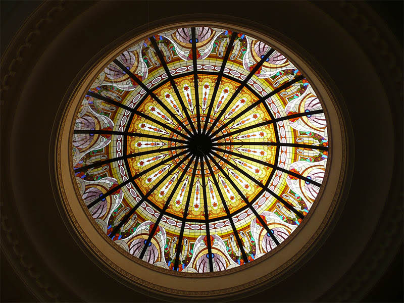 Stained Glass Dome Skylight