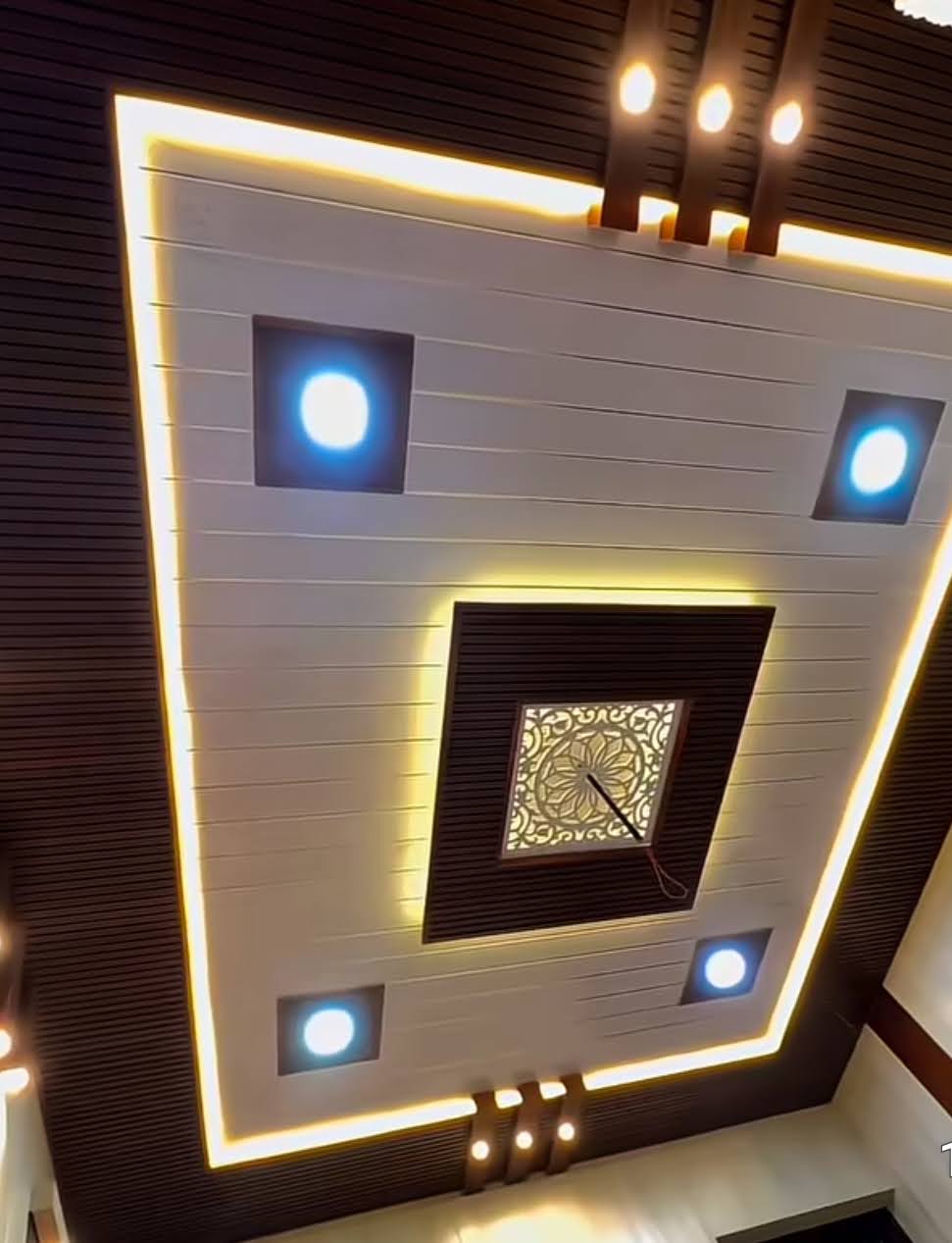 Modern False Ceiling with LED Lighting