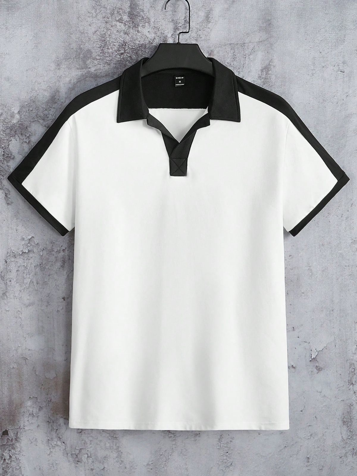 Men’s Contrast Collar Polo Shirt