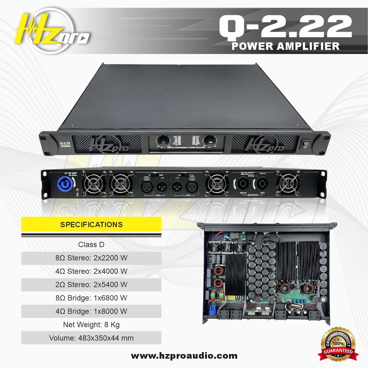HZPro Q-2.22 Professional Power Amplifier