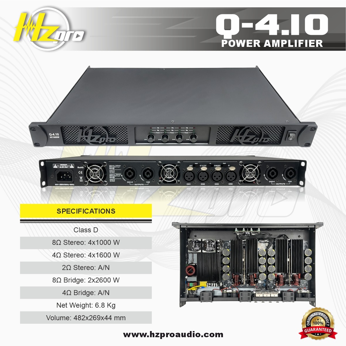 HZPro Q-4.10 Professional Power Amplifier 