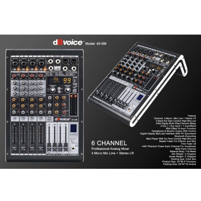 Mixer dBVoice 40-SM 6 Channel Analog