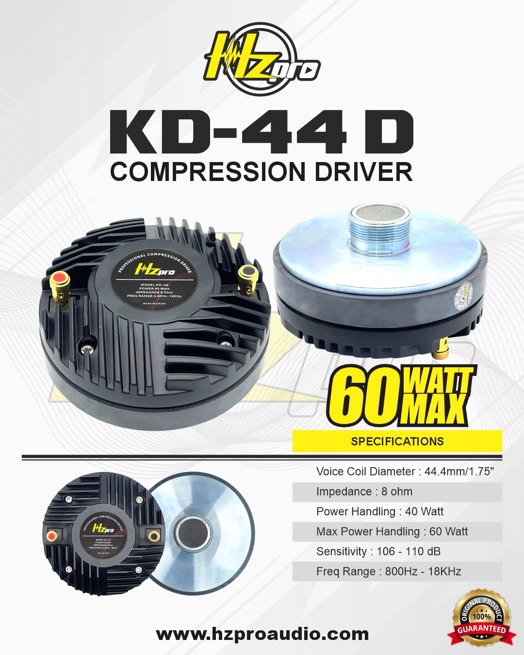 Driver Tweeter HZPro KD-44 D