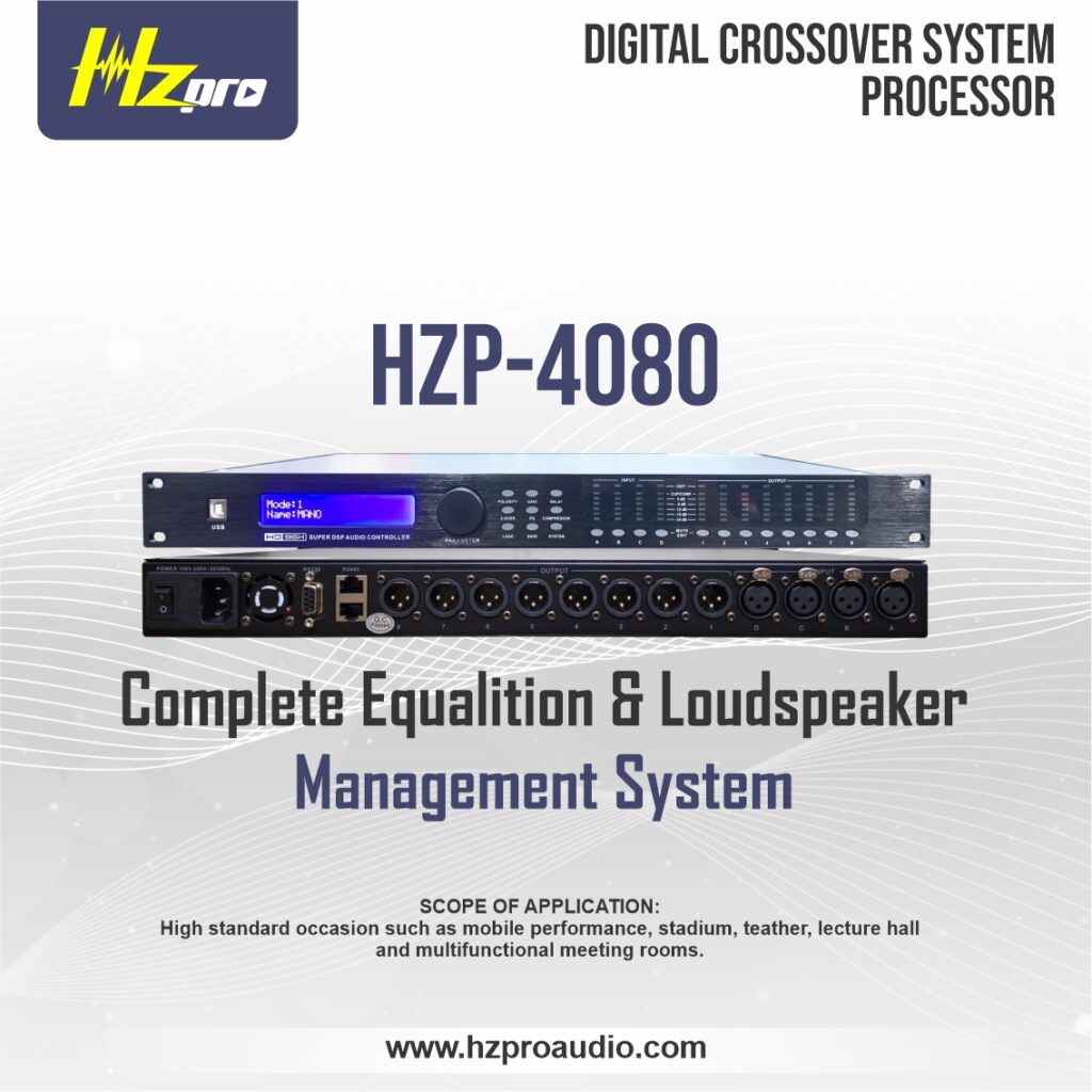 DLMS HZPro HZP-4080 Digital Loudspeaker Management (Speaker Manajemen)