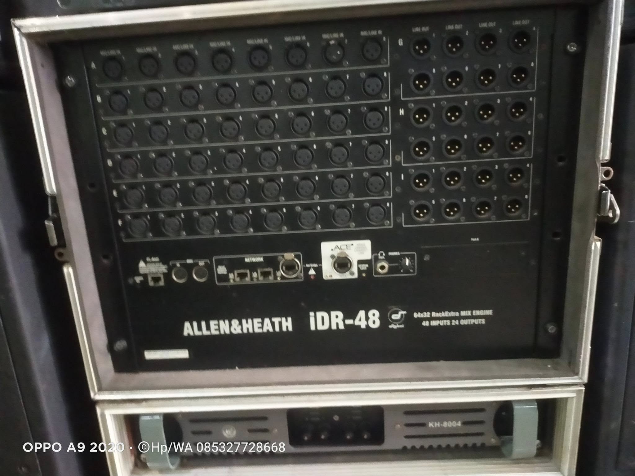 Digital Mixer Allen & Heath iDR-48 Mixrack Engine 48in24Out Mulus Full Ori Normal semua