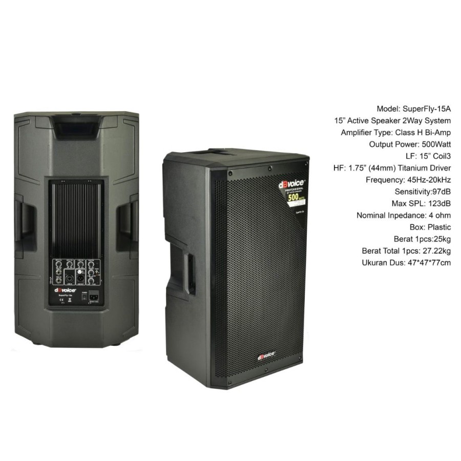 Speaker Aktif dBVoice SuperFly-15A 15Inc per 1 unit