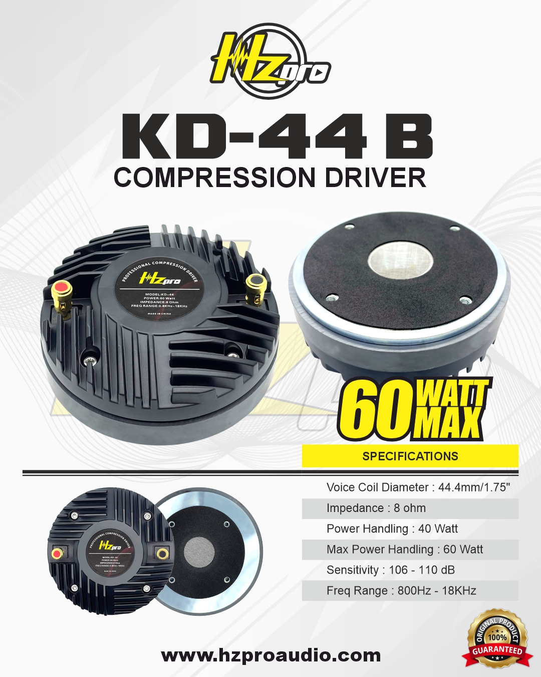 Driver Tweeter HZPro KD-44 B