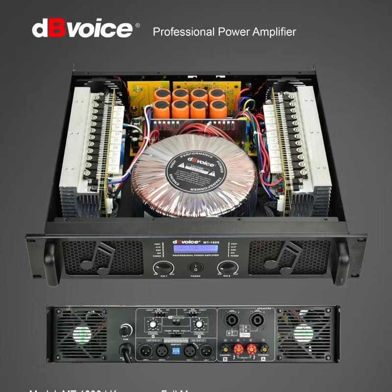 Power Amplifier dBVoice MT-1000 Profesional Class H