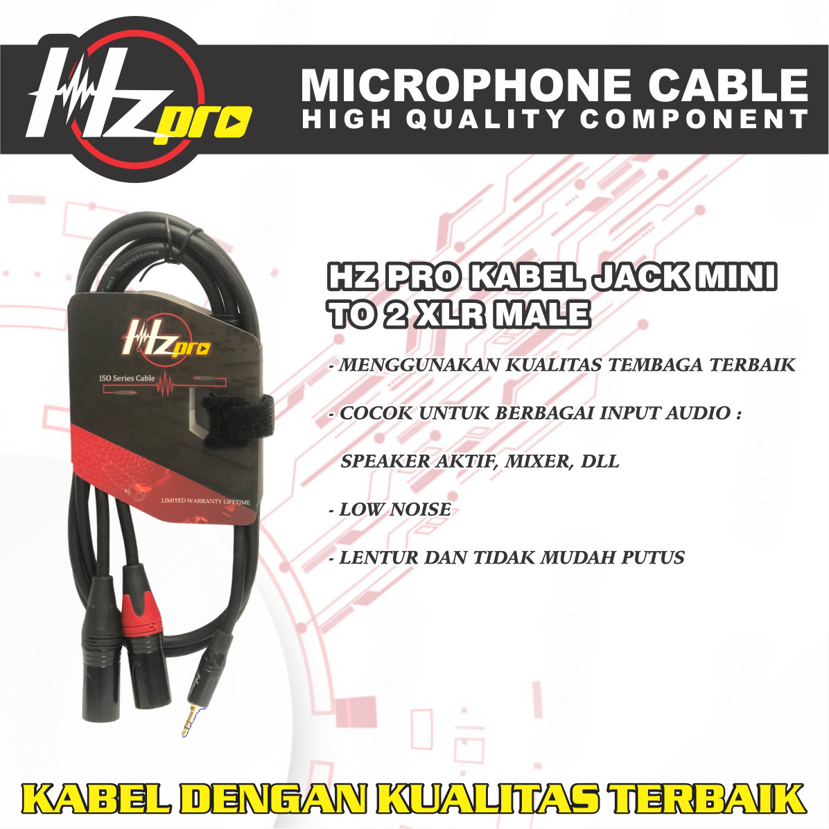 Kabel Jack Mini Stereo To XLR HZPro
