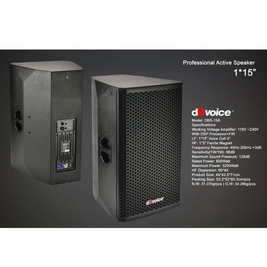 Speaker Aktif dBVoice DBS-15A 15Inc per 1Unit
