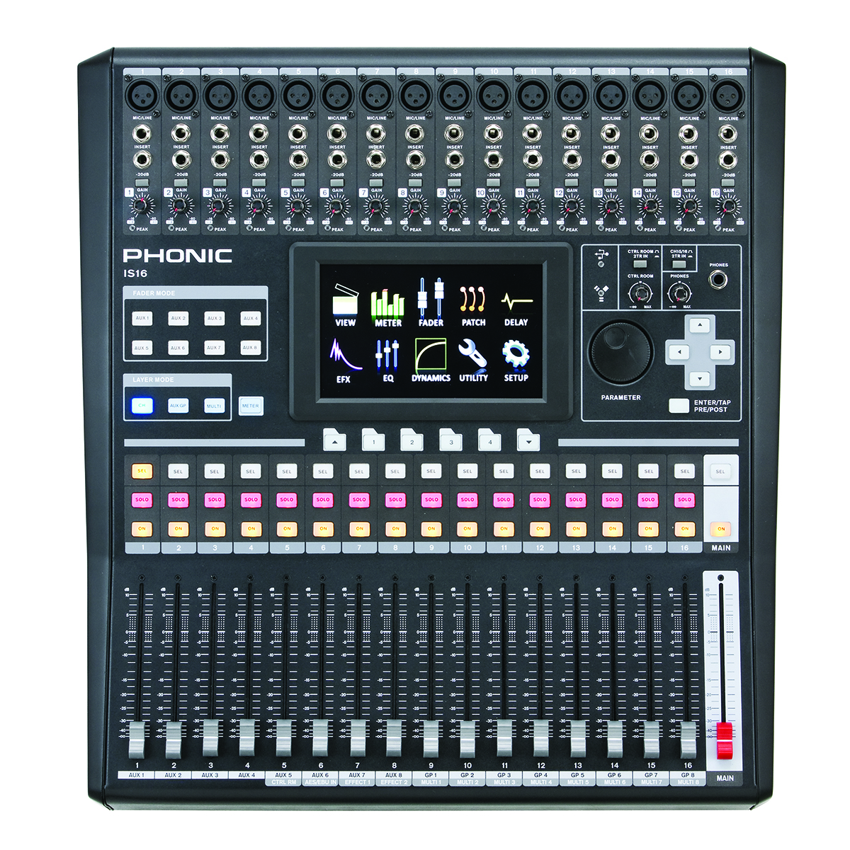 Digital Mixer Phonic IS16 bisa Mulitrack Recording 16ch Normal semua Istimewa Full Set Dus Book