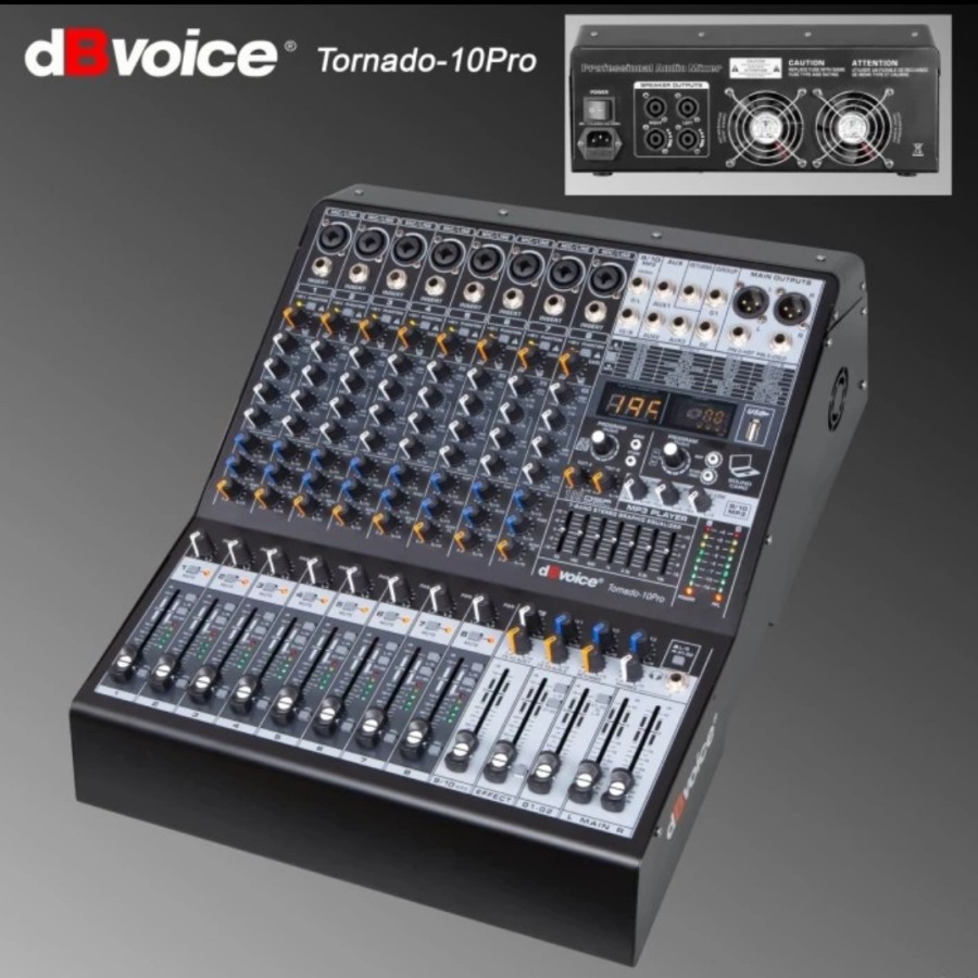 Power Mixer Audio dBvoice Tornado-10Pro 10 Chanel