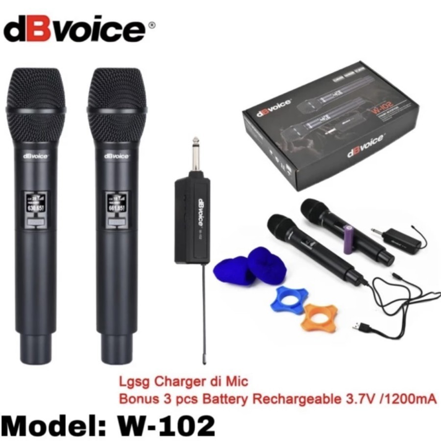 dBVoice W-102 Wireless Microphone Rechargeble
