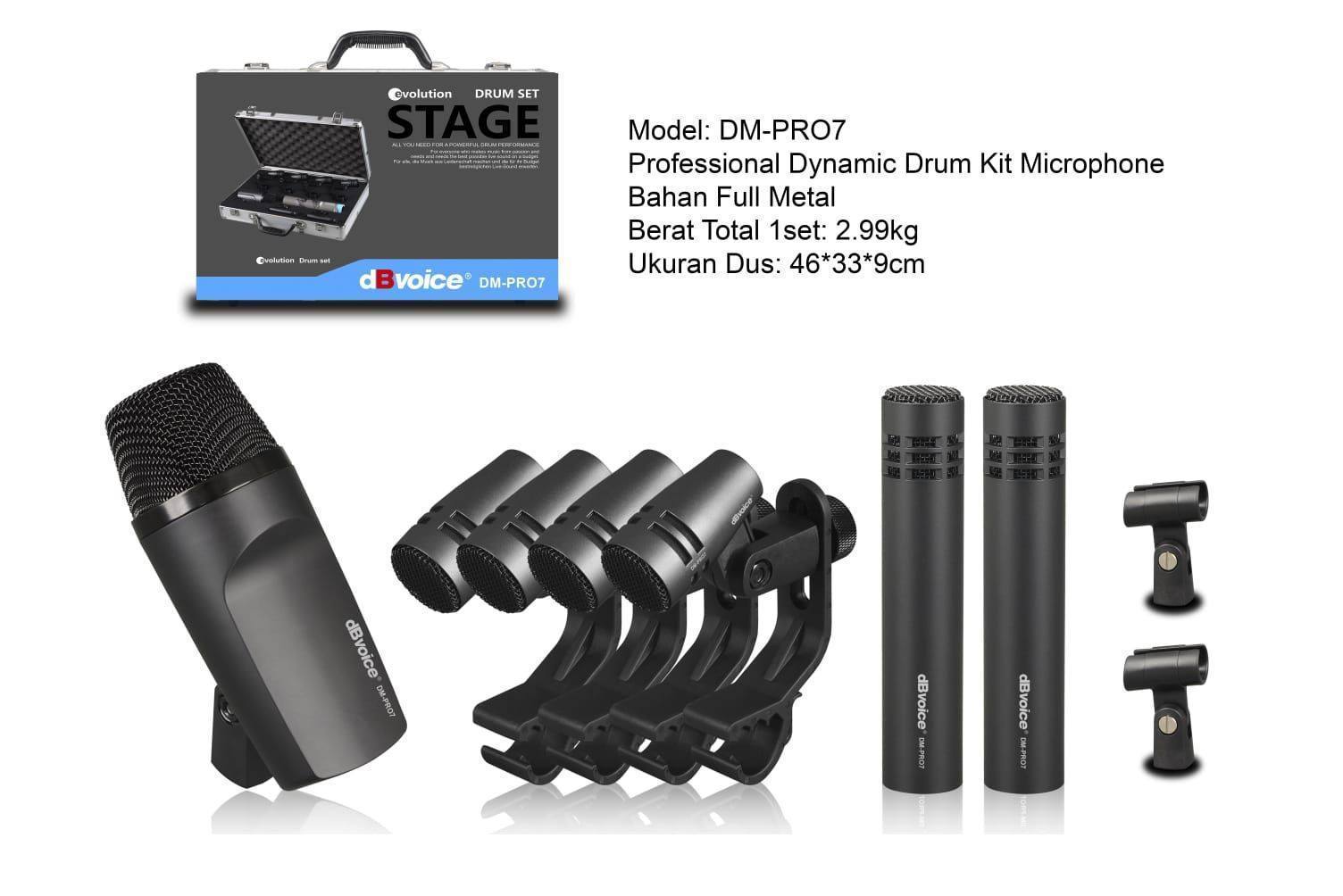 MIC DRUM SET DBVOICE DM-PRO7