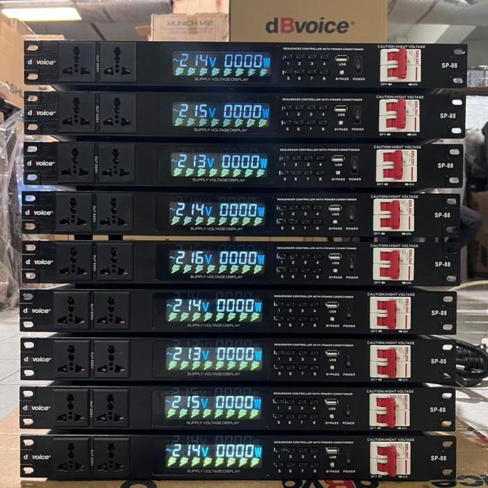 Power Sequencer dBVoice SP-88 Power Distribution Unit+Conditioner