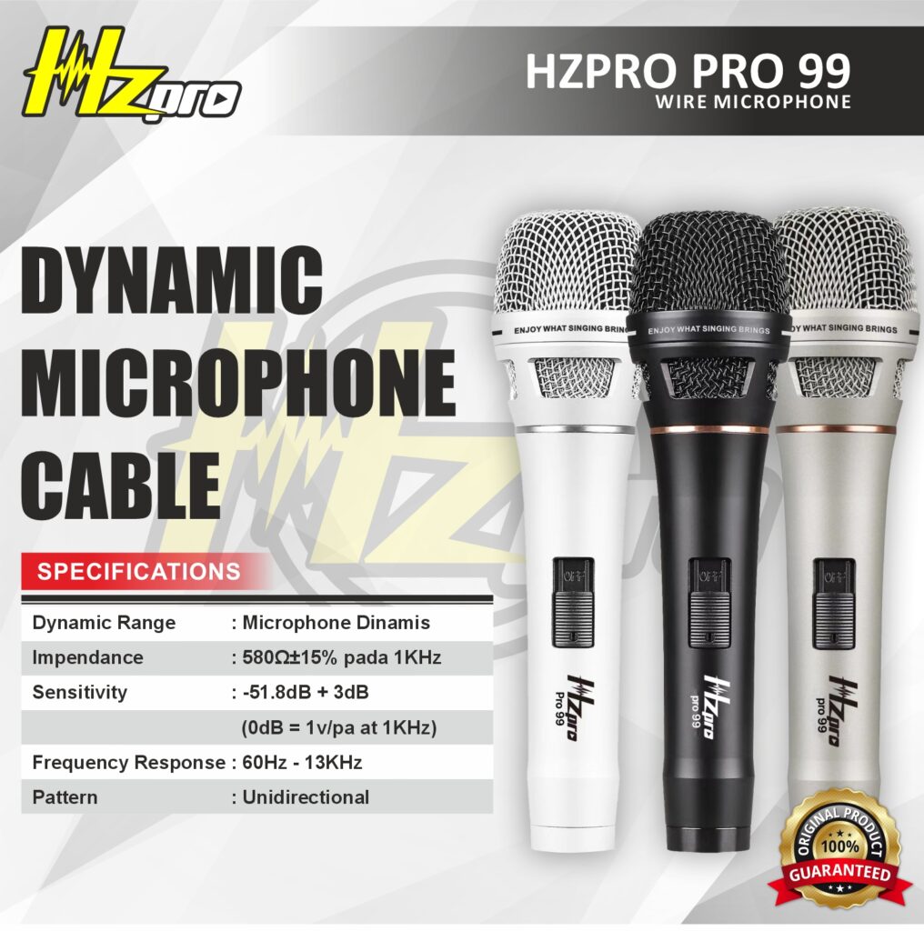HZPRO PRO-99 Mic Kabel Dynamic Microphone