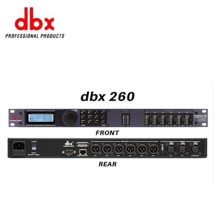 DLMS DBX DriveRack 260 DBX260 Manajemen IC Delay Fungsi semua jamin bisa Konek PC/Laptop