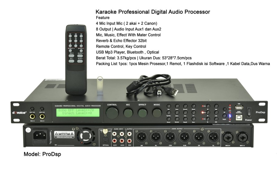 dBVoice PRODSP Management Karaoke Professional Digital Audio Processor