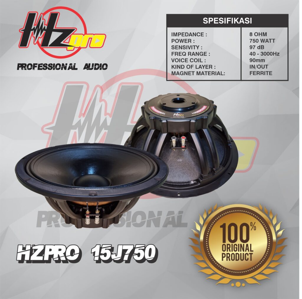 HZPRO 15J750 15Inc Ferrite Speaker Transducer Component