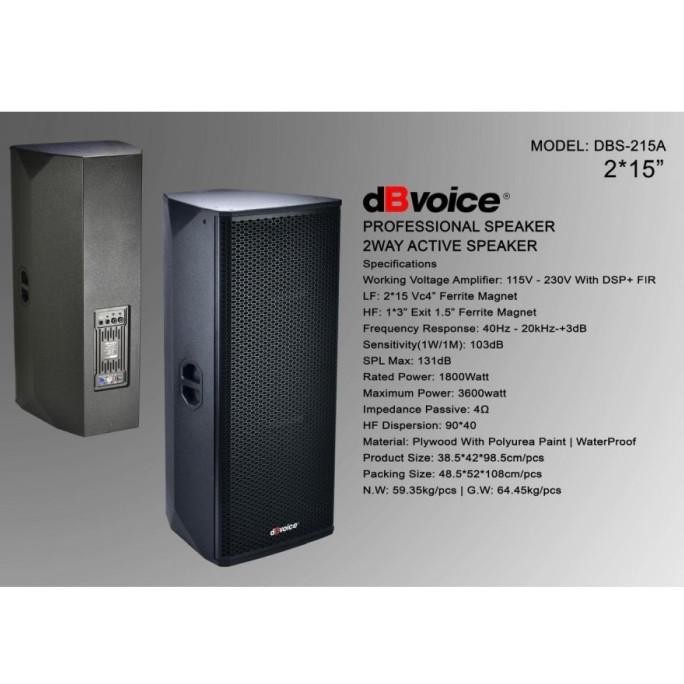 Speaker Aktif dBVoice DBS-215A 2x15Inc per 1 Unit