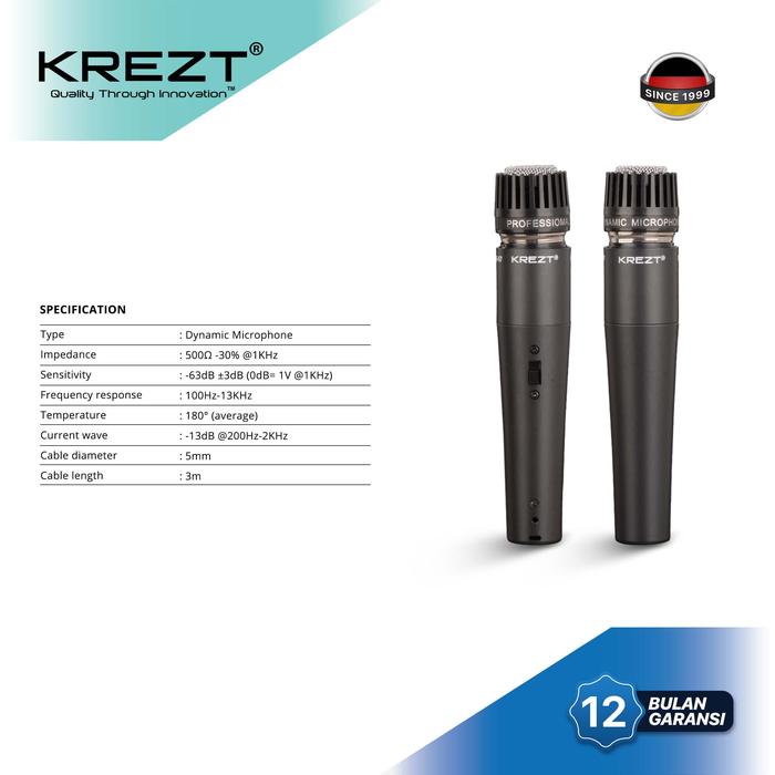 Mic Kabel KREZT MS-57 Instrument Dynamic Microphone 00