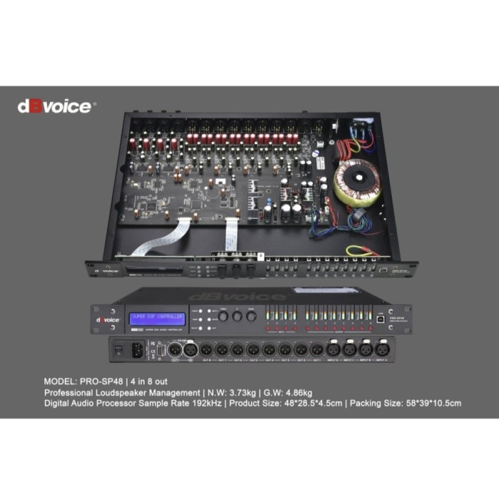 DLMS dBVoice PRO-SP48 MANAGEMENT SPEAKER 4IN 8OUT