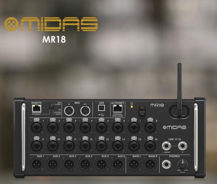 Digital Mixer Audio MIDAS MR18 Original Garansi Resmi