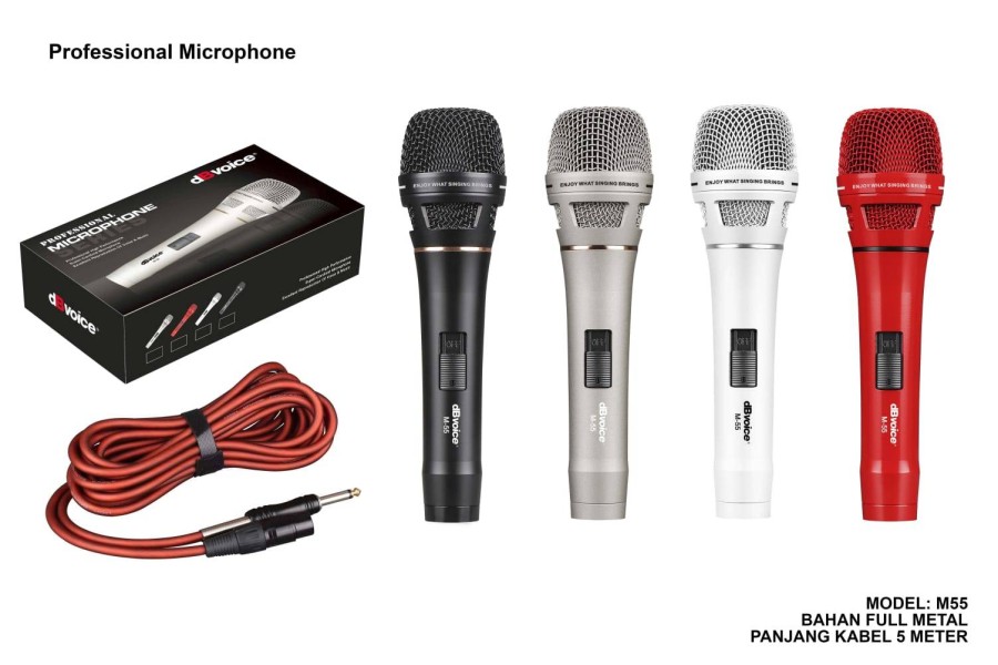Mic Kabel dBVoice M55 Mikrofon Profesional