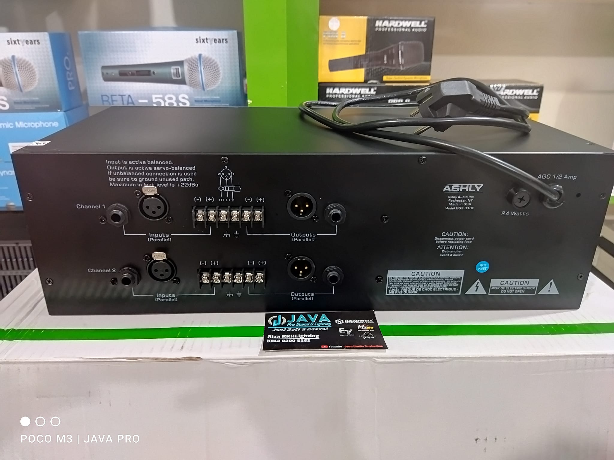 Equalizer ASHLY GQX-3102 31 Band Stereo Professional EQ