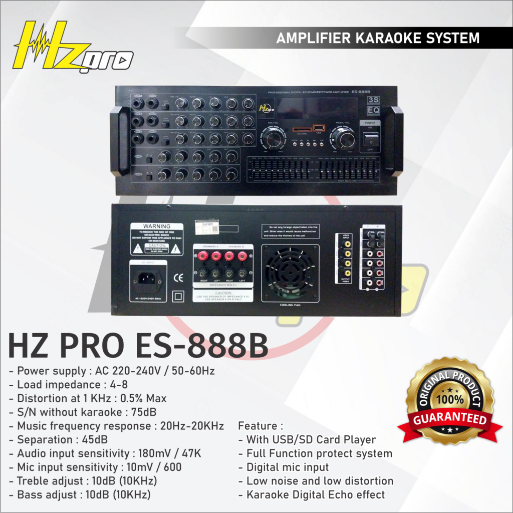 Amplifier Karaoke HZPRO EALSEM ES-888B