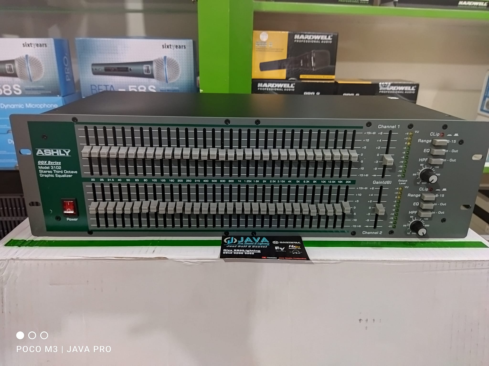 Equalizer ASHLY GQX-3102 31 Band Stereo Professional EQ