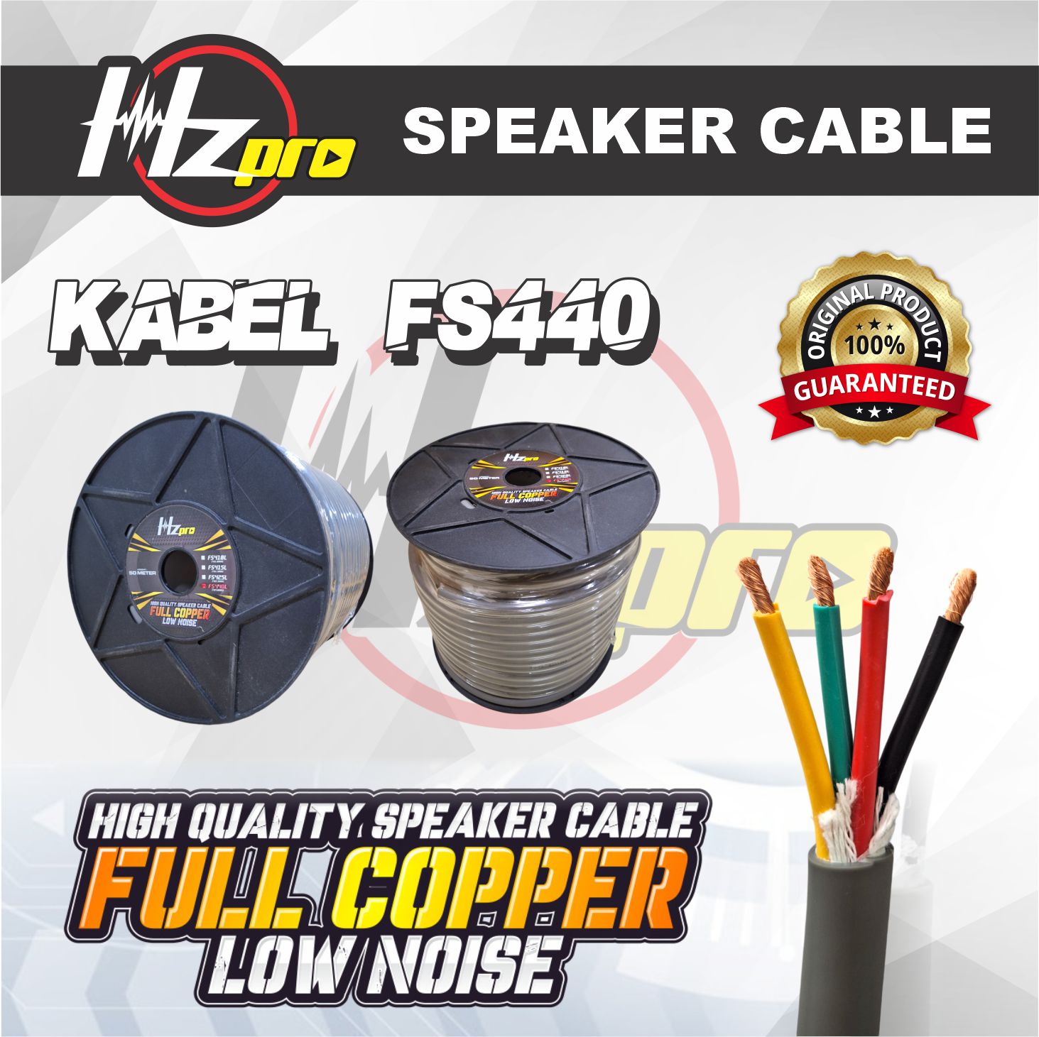 Kabel Speaker HZPro FS440 4x4,0mm 50meter