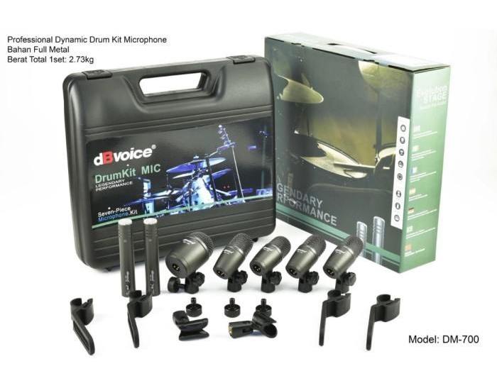 Professional Dynamic Microphone Drum Kit dBvoice DM-700