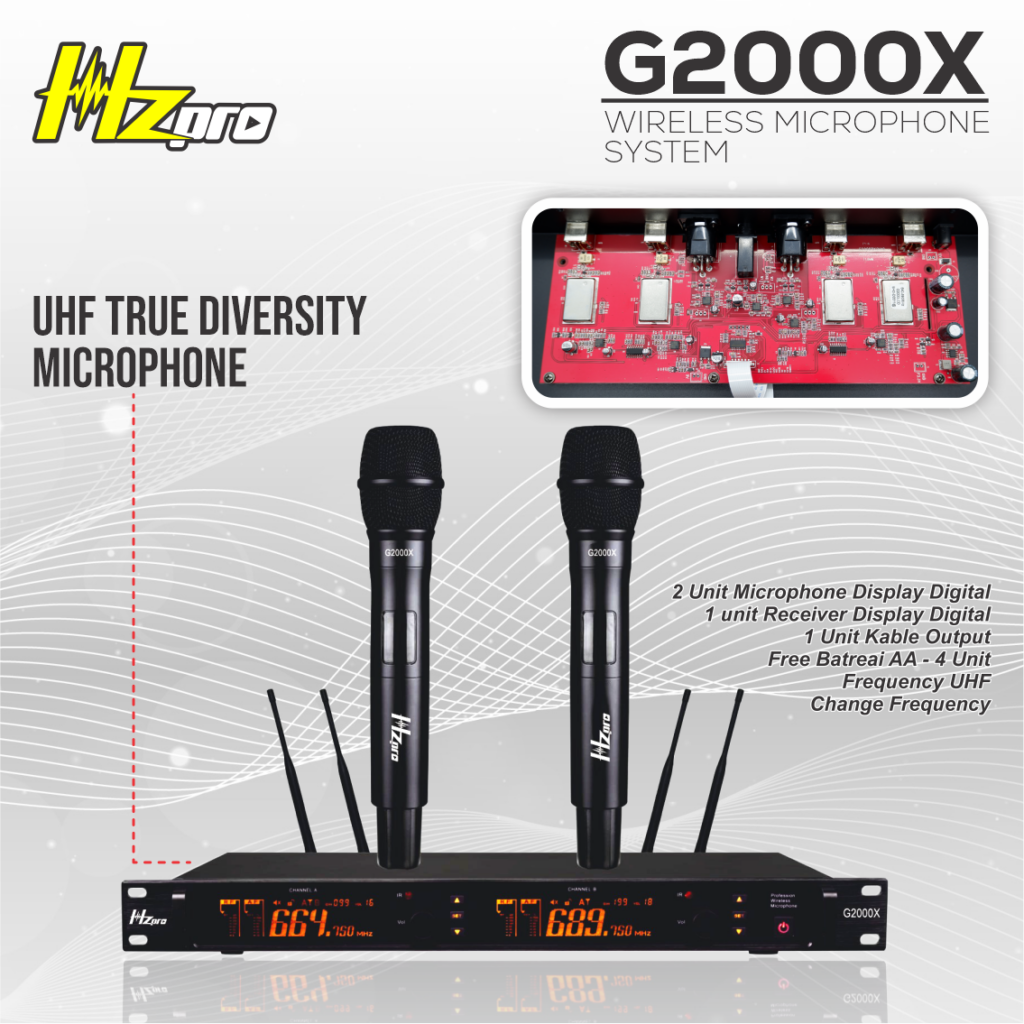 HZPRO G2000X Wireless Microphone