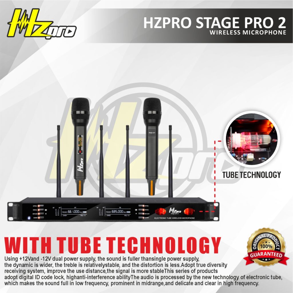 HZPro Stage Pro 2 Mikrofon Nirkabel Wireless 