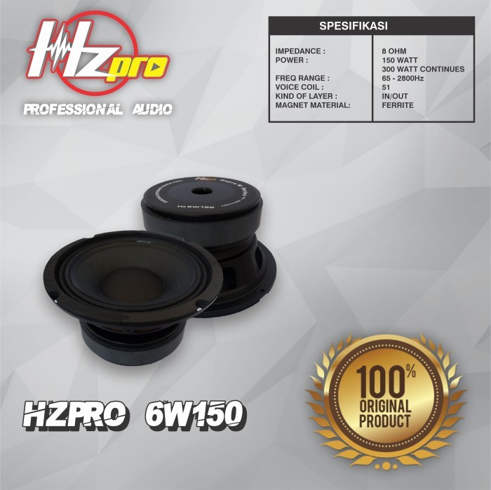 HZPRO 6W150 6Inc Ferrite Speaker Transducer Component