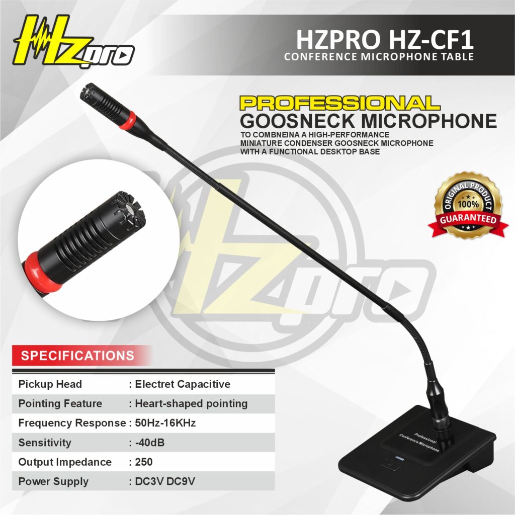 HZPRO HZ-CF1 Mic Meja Conference Microphone Table