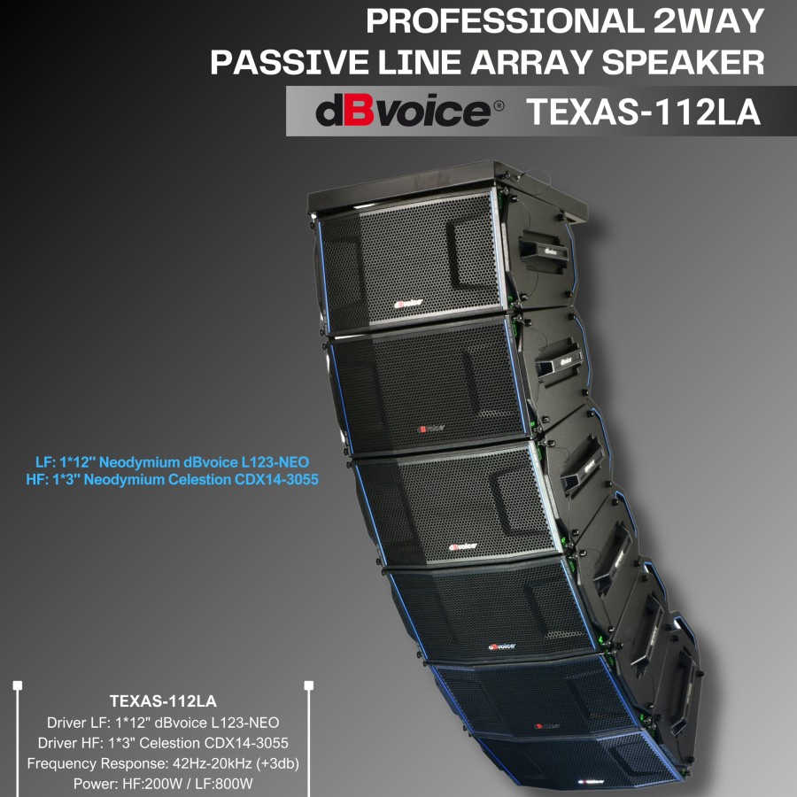 dBvoice Texas-112LA SPEAKER PASIF LINE ARRAY 1X12inc per 1 unit