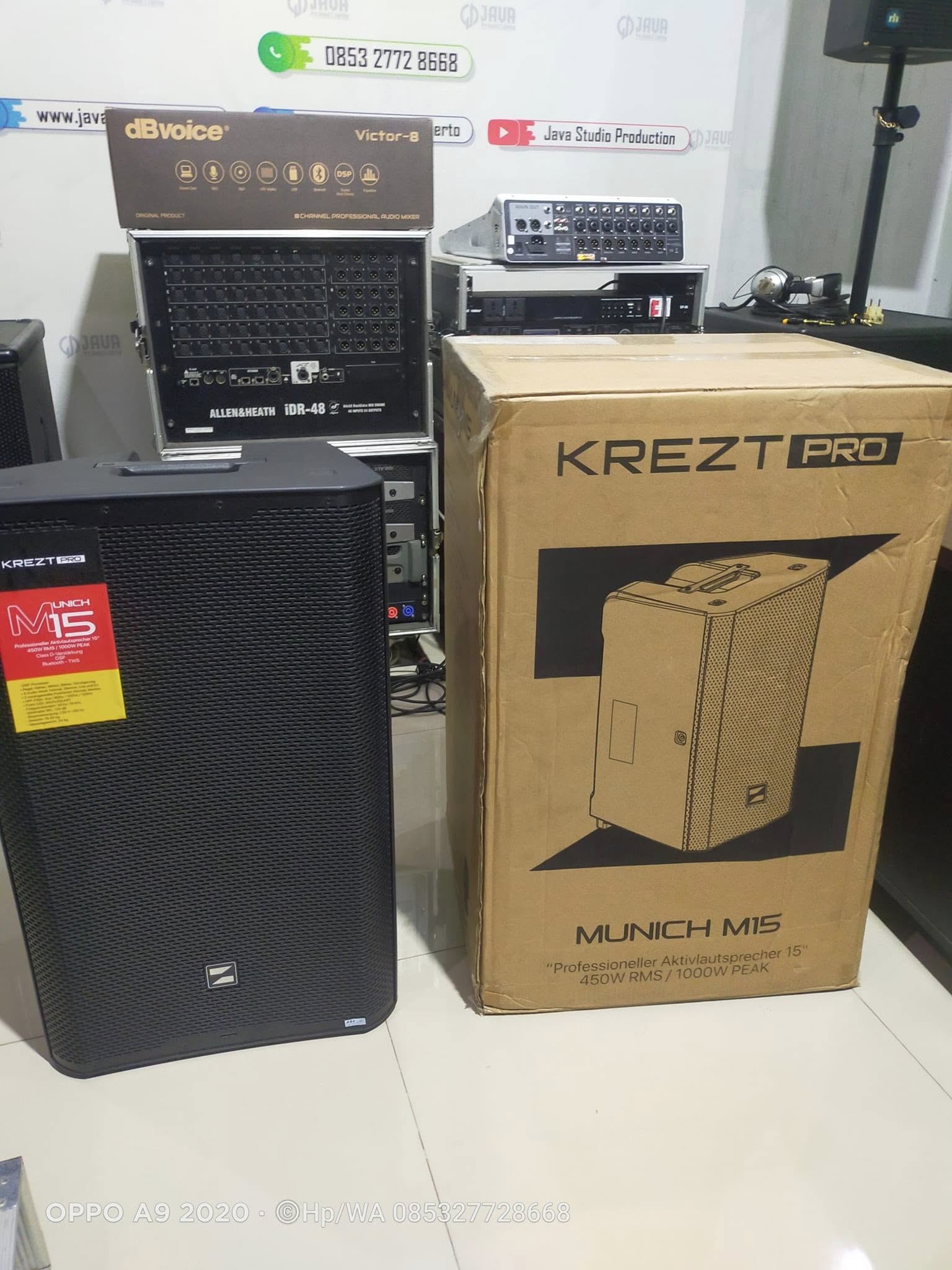 Speaker Aktif KREZT Pro M15 15Inc 1000Watt DSP Clarity