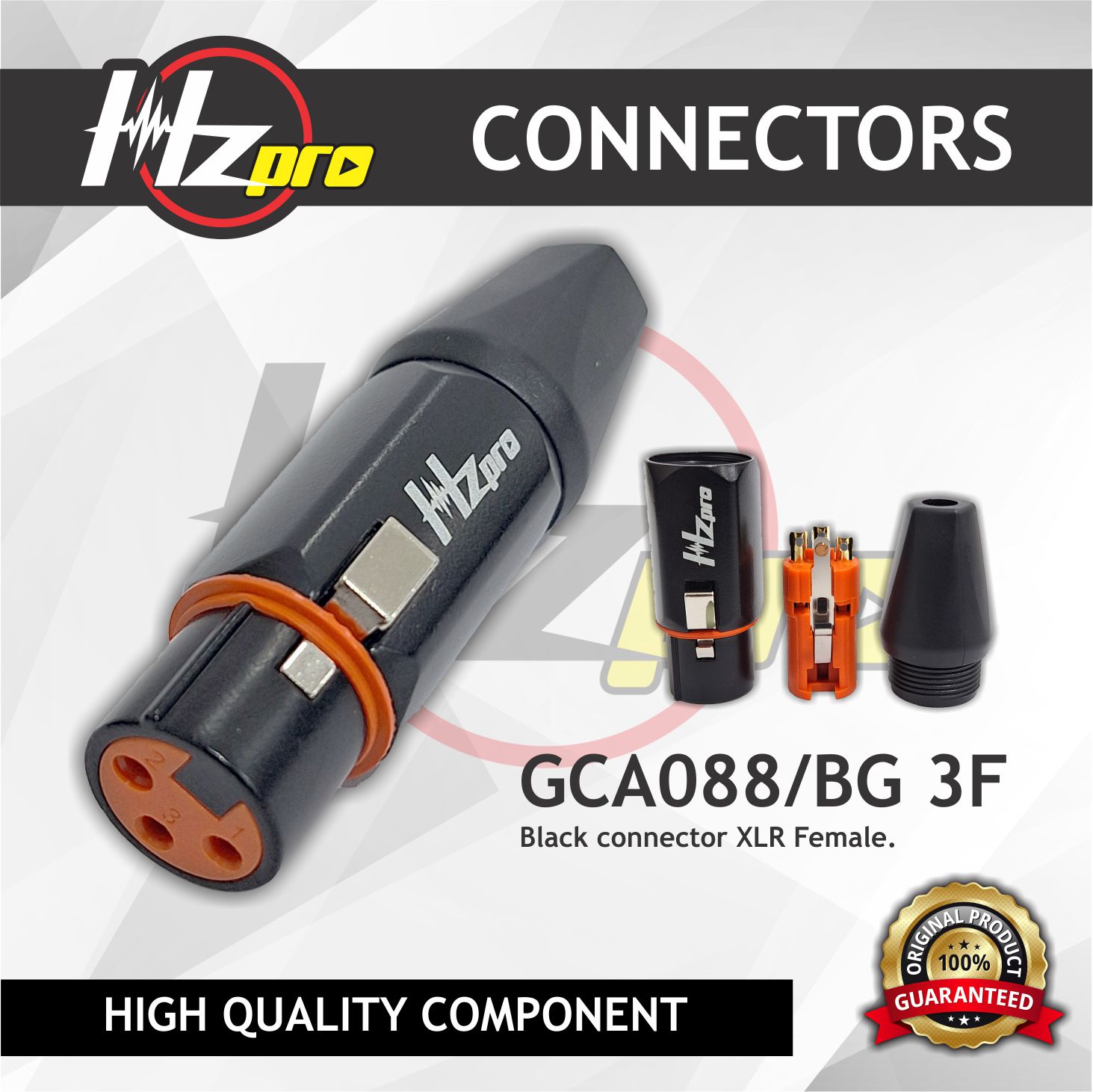 Konektor XLR HZPro GCA089-BG 3F