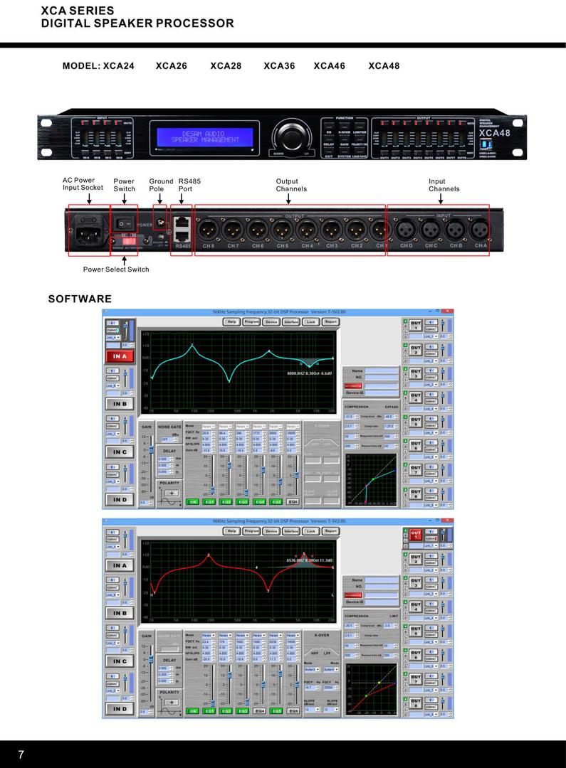 Software DLMS DBMARK XCA 26 Series Digital Speaker Processor Remote PC/Laptop