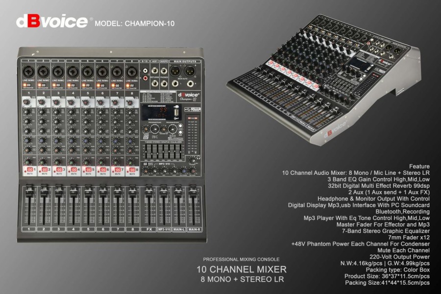 Mixer Audio dBVoice Champion-10 10 Channel Analog