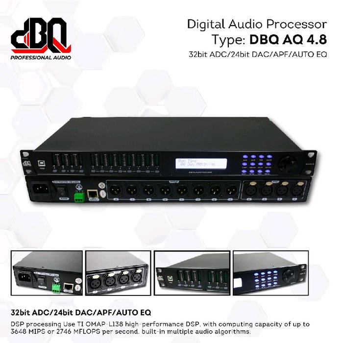 Software DLMS DBQ AQ 4.8 4in8out Digital Audio Processor Remote PC/Laptop