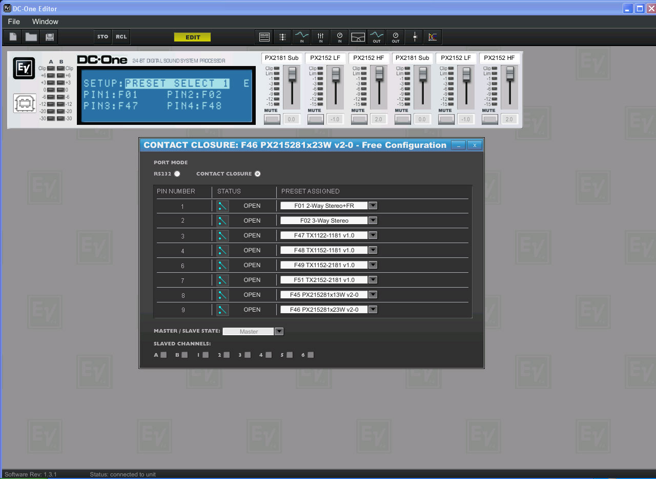Software DLMS Electrovoice EV DC-One Remote PC/Laptop