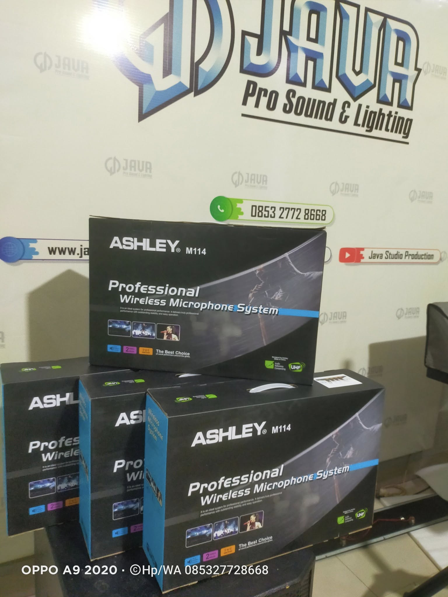 Mic Wireless Ashley M114 ClipOn isi 4 