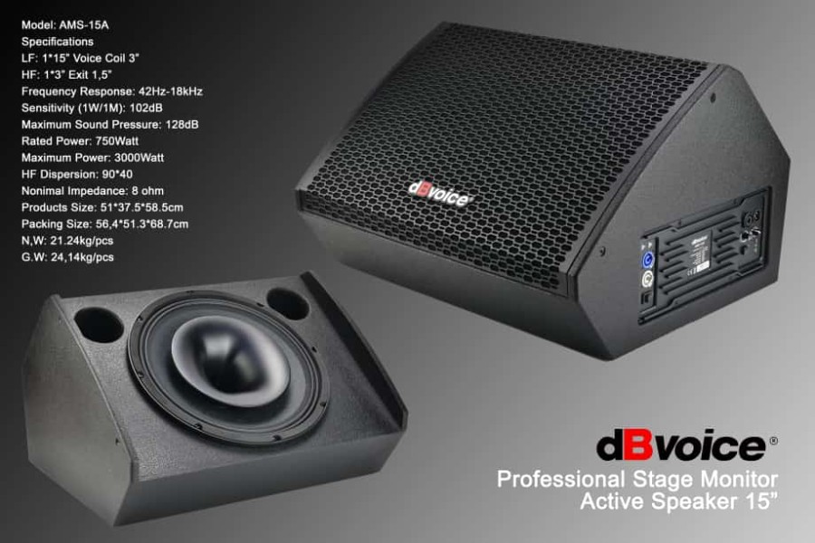 Speaker Aktif dBVoice AMS-15A Professional Stage Monitor 15 Inc per 1 unit